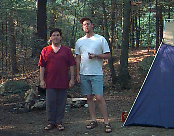 This is Tim and I while we were camping in Boston last summer