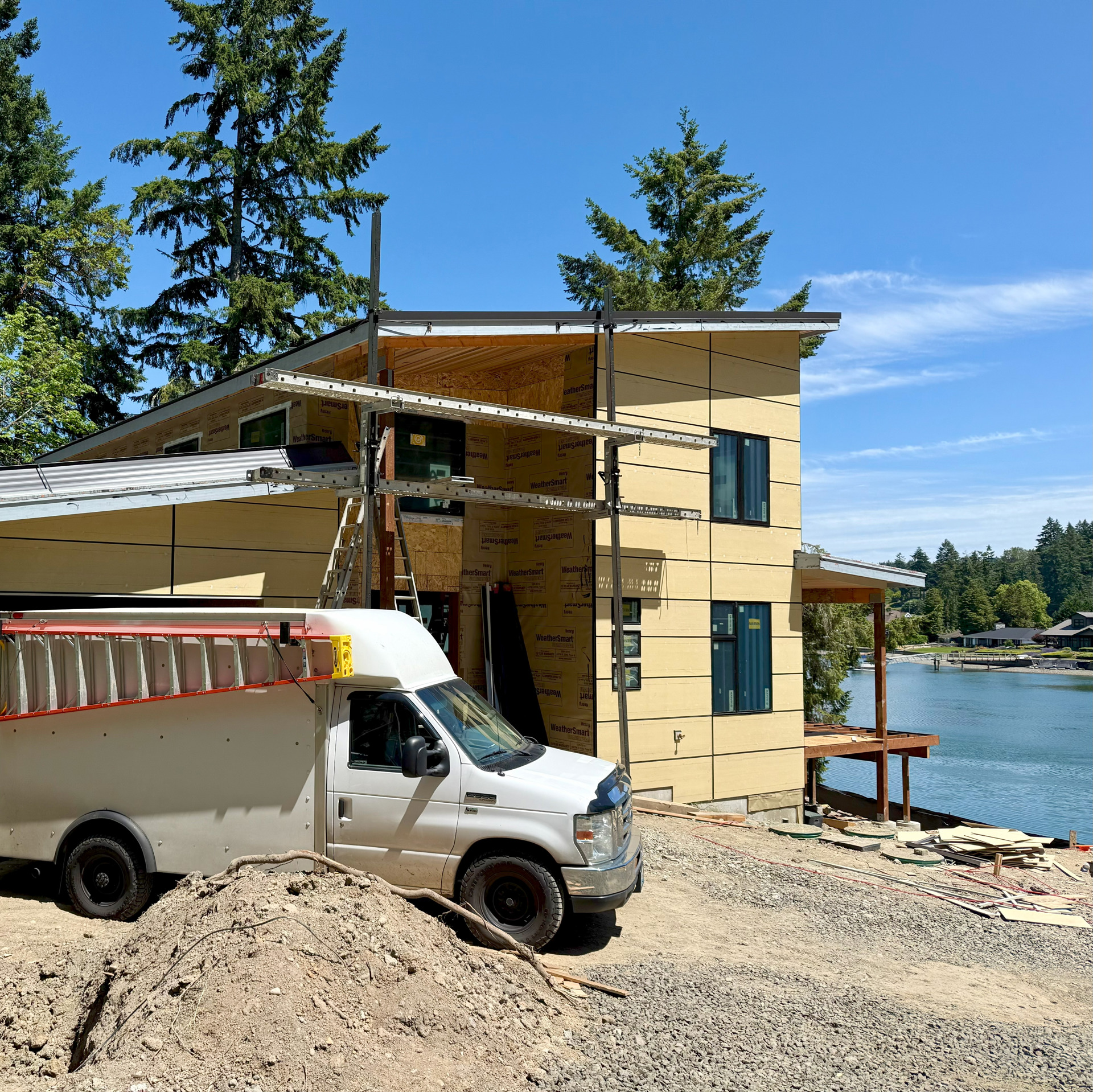 Jim’s new house under construction