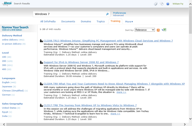 Screenshot of Learning Content Search Indexer