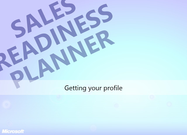 Screenshot of Sales Readiness Planner