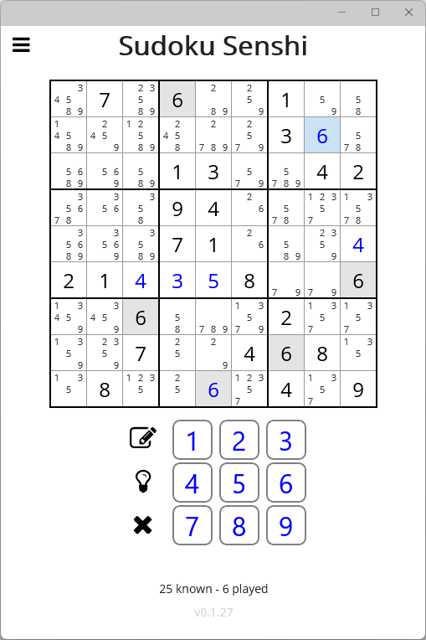 Screenshot of Sudoku Senshi
