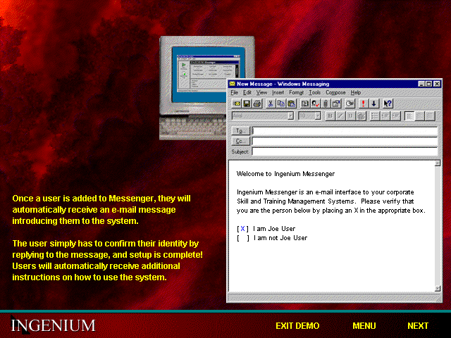 Screenshot of Ingenium Messenger 3.0 Demonstration